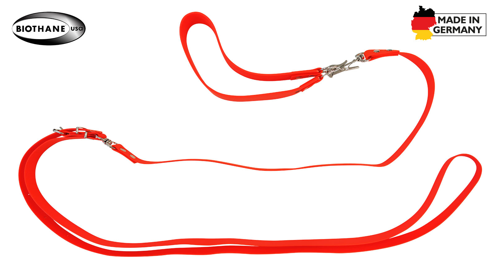 AKAH BioThane® Flächensuchleine signalrot