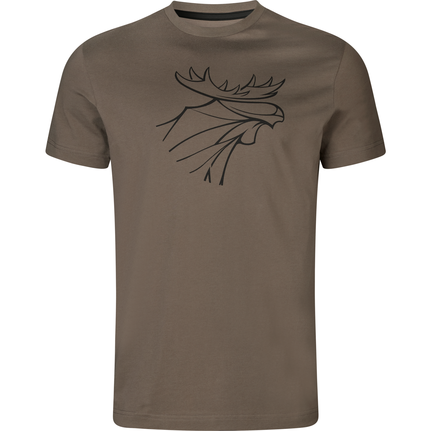 Härkila Graphic T-Shirt 2-Pack Brown Granite/ Phantom