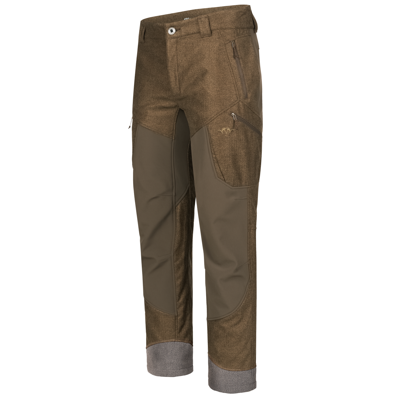 Blaser Herren VINTAGE Whizz Softshell Hose dunkelbraun / melange