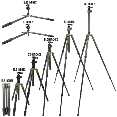 REKON CT-1 Zielstock Carbon Kohlefaser Stativ BH1 Kugelkopf RTA1 Picatinny zu Arca-Schweizer Halterung HOG Sattelhalterung Tripod