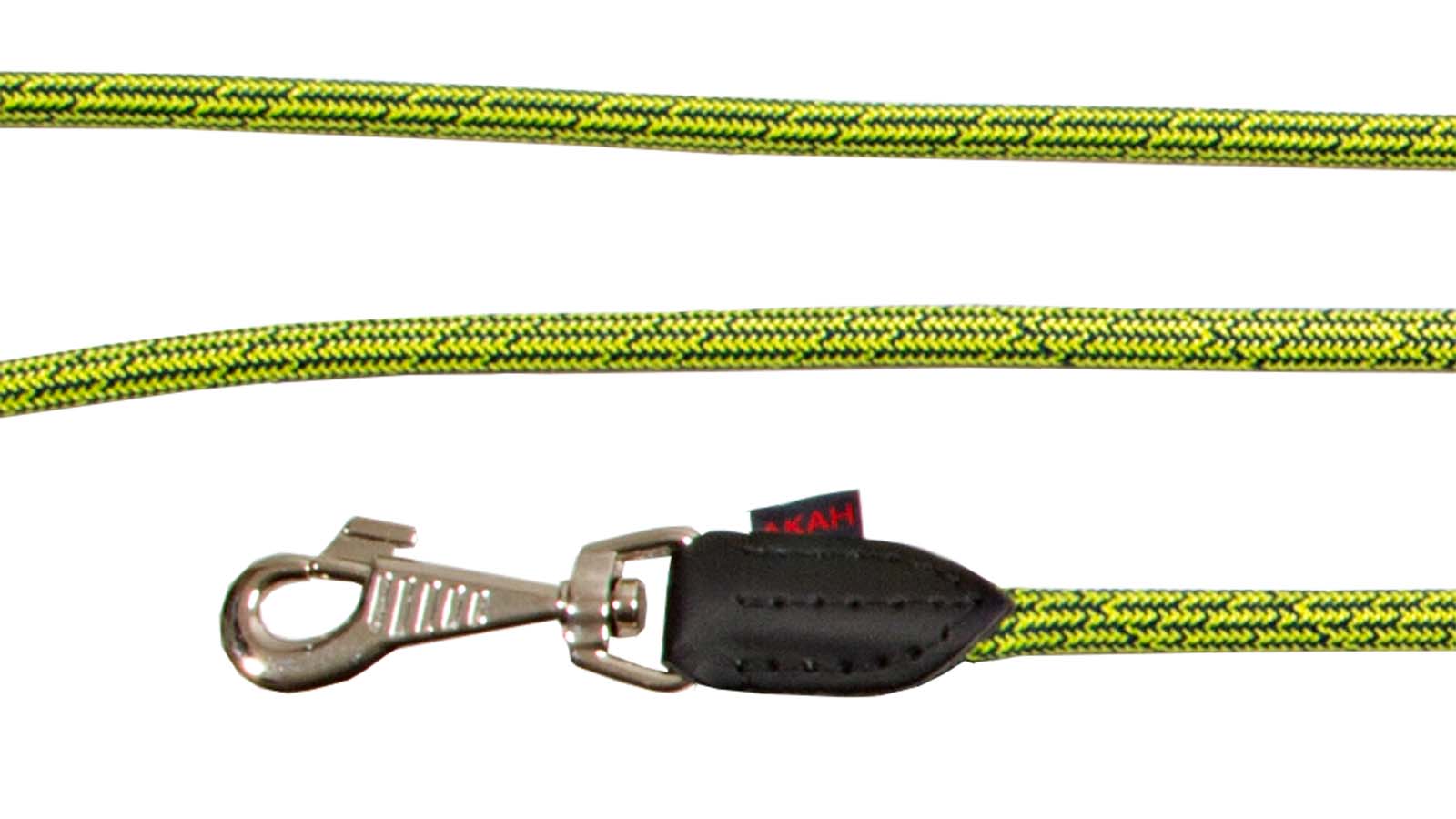 AKAH Umhängeleine Dog Rope Stahlblau-Neongelb