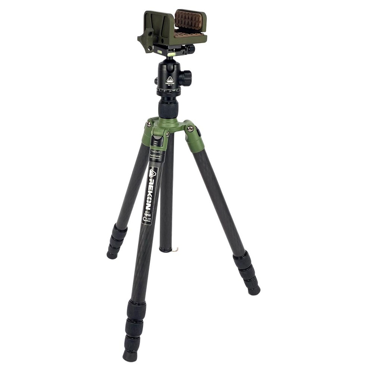 REKON CT-1 Zielstock Carbon Kohlefaser Stativ BH1 Kugelkopf RTA1 Picatinny zu Arca-Schweizer Halterung HOG Sattelhalterung Tripod