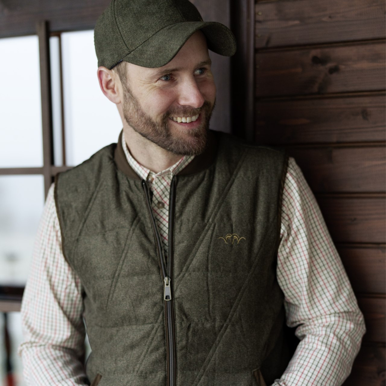 Blaser Herren Hemd Tristan 22 bordeaux/blau kariert