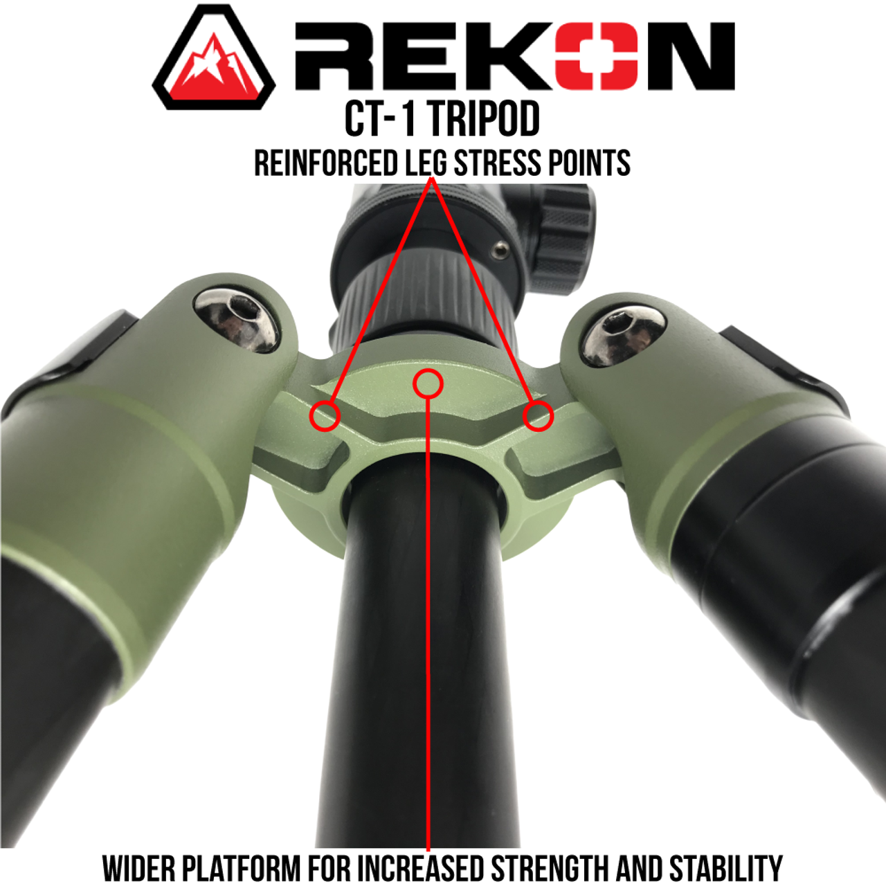 REKON CT-1 Zielstock Carbon Kohlefaser Stativ BH1 Kugelkopf RTA1 Picatinny zu Arca-Schweizer Halterung HOG Sattelhalterung Tripod