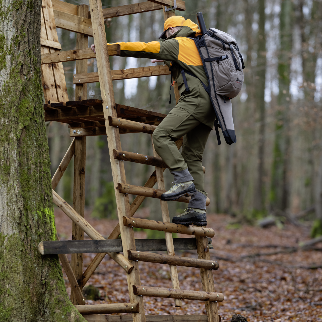 Blaser Herren Tackle Softshell Jacke dunkel olive