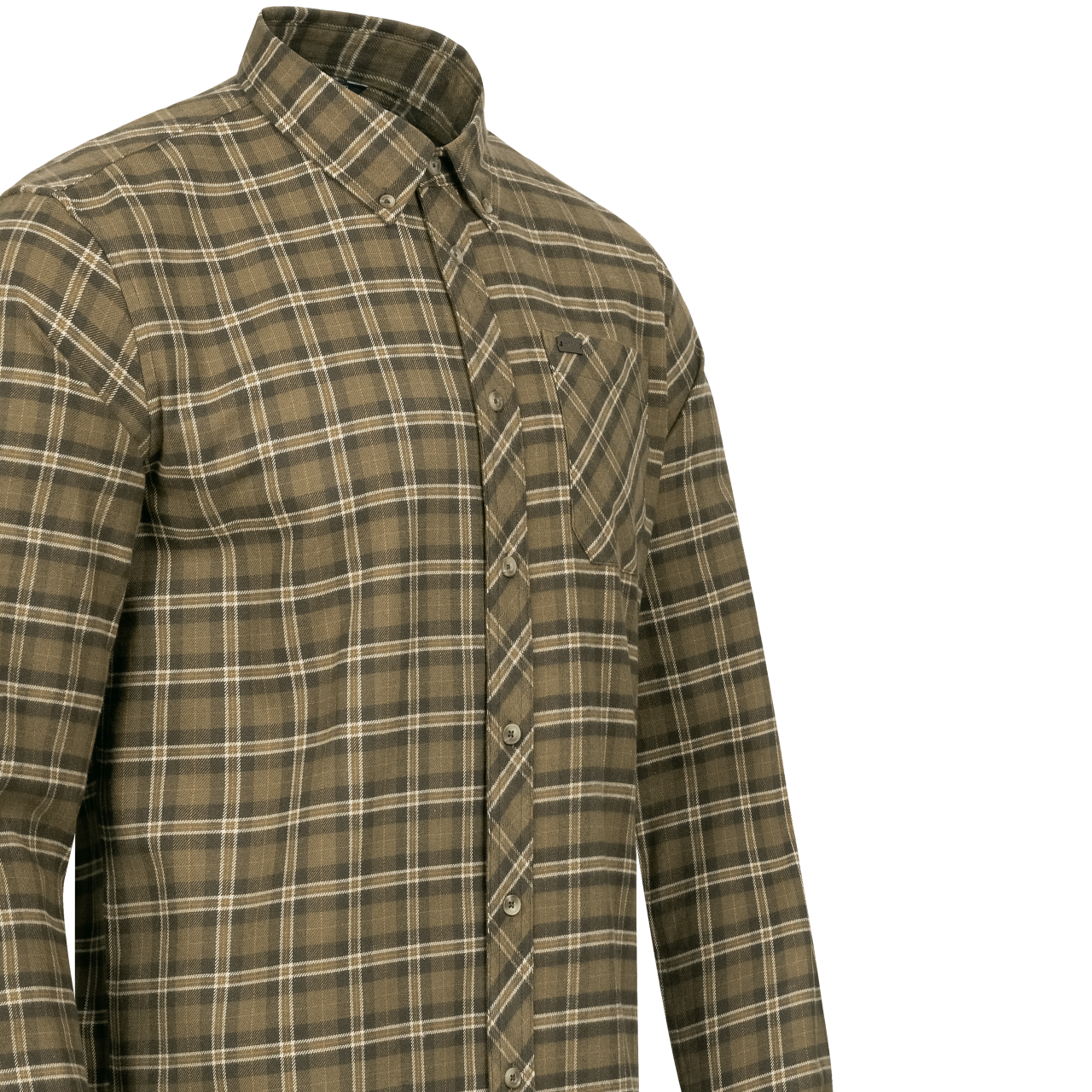 Blaser Herren Hemd Edward beige/braun kariert