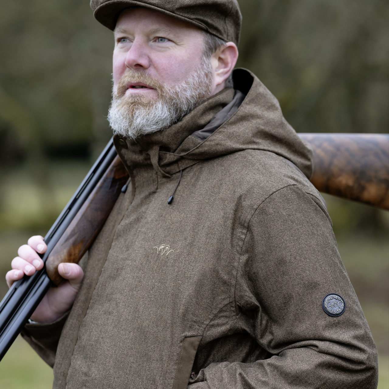Blaser Herren VINTAGE Wing Jacke dunkelbraun-melange
