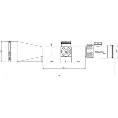  DDoptics Zielfernrohr Nighteagle V4 2,5-10x56 Gen3 | MRAD | A4N manueller automaticher Leuchtpukt |Fiber