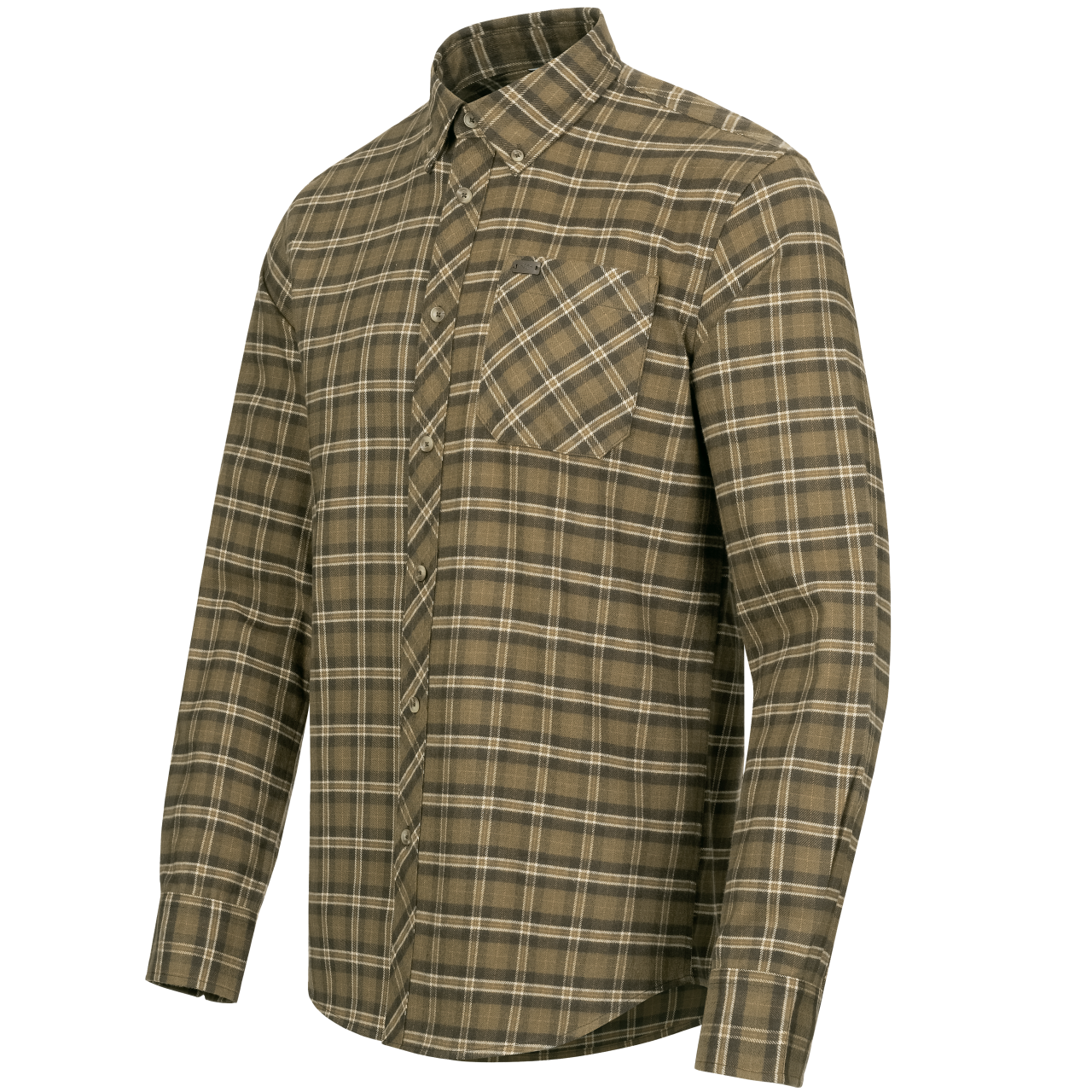 Blaser Herren Hemd Edward beige/braun kariert