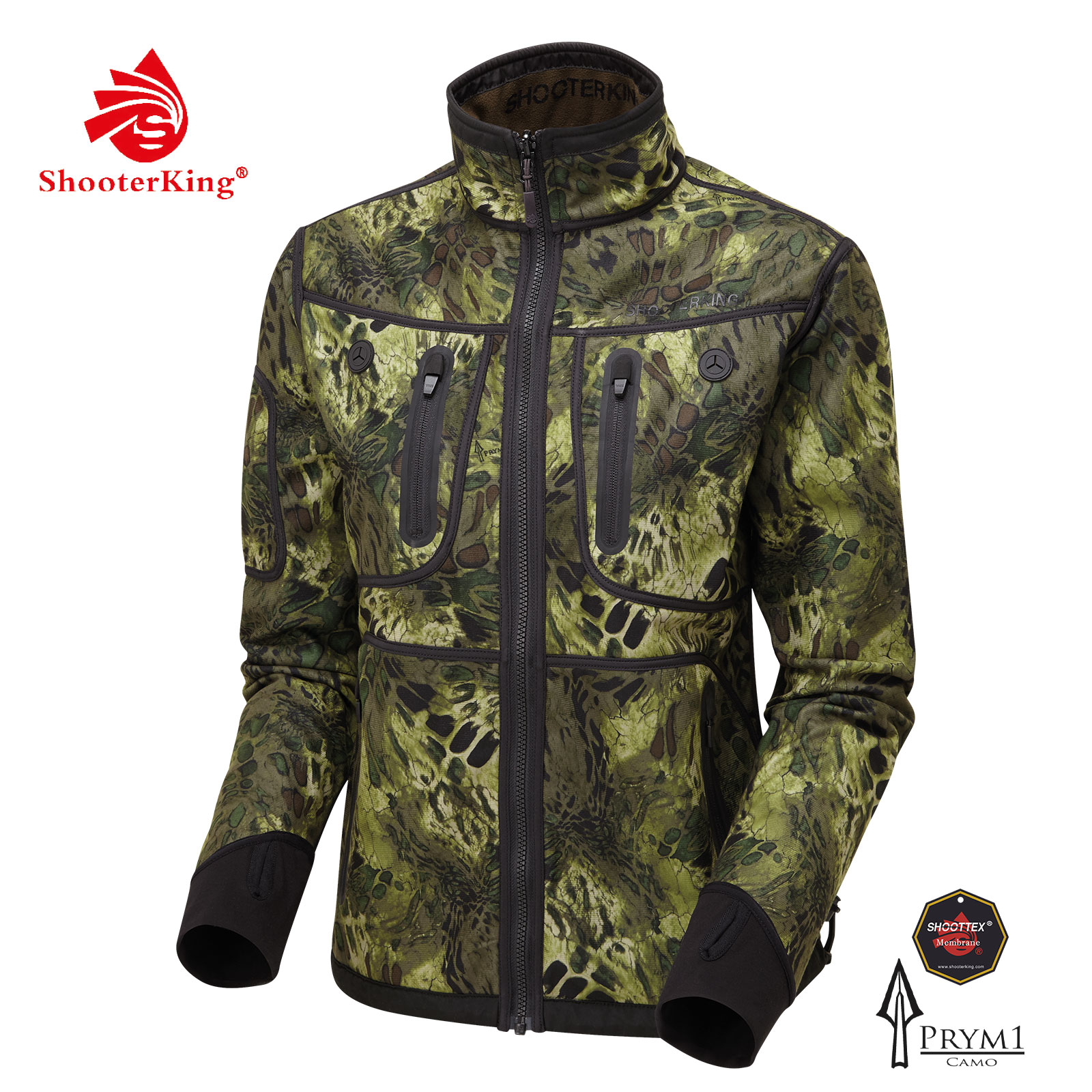 SHOOTERKING Softshell Jacke wendbar Woodlands Camo Damen