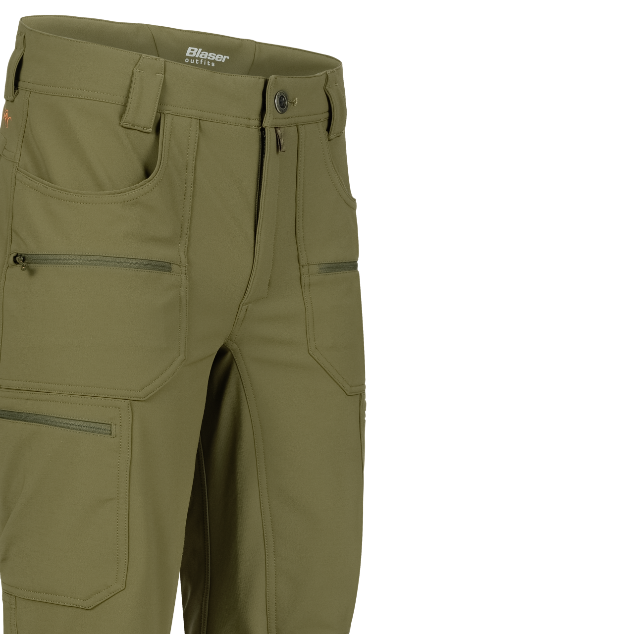 Blaser Herren Tackle Softshell Hose dunkel - oliv