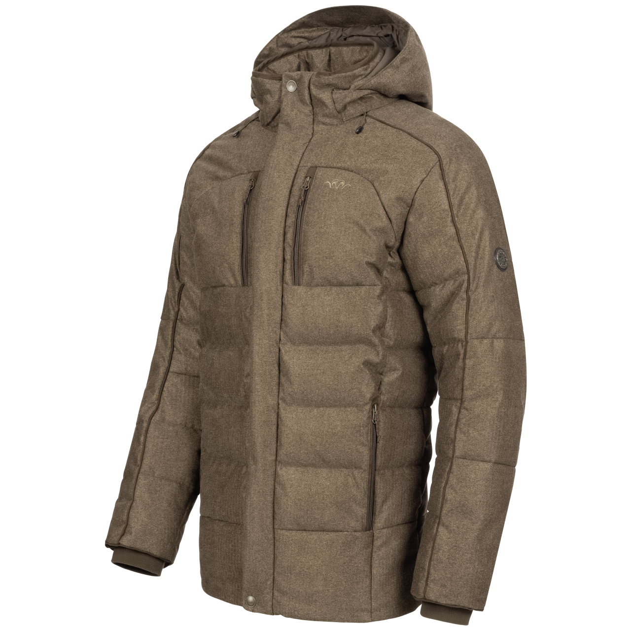 Blaser Herren VINTAGE Radiation Daunen Jacke dunkelbraun melange