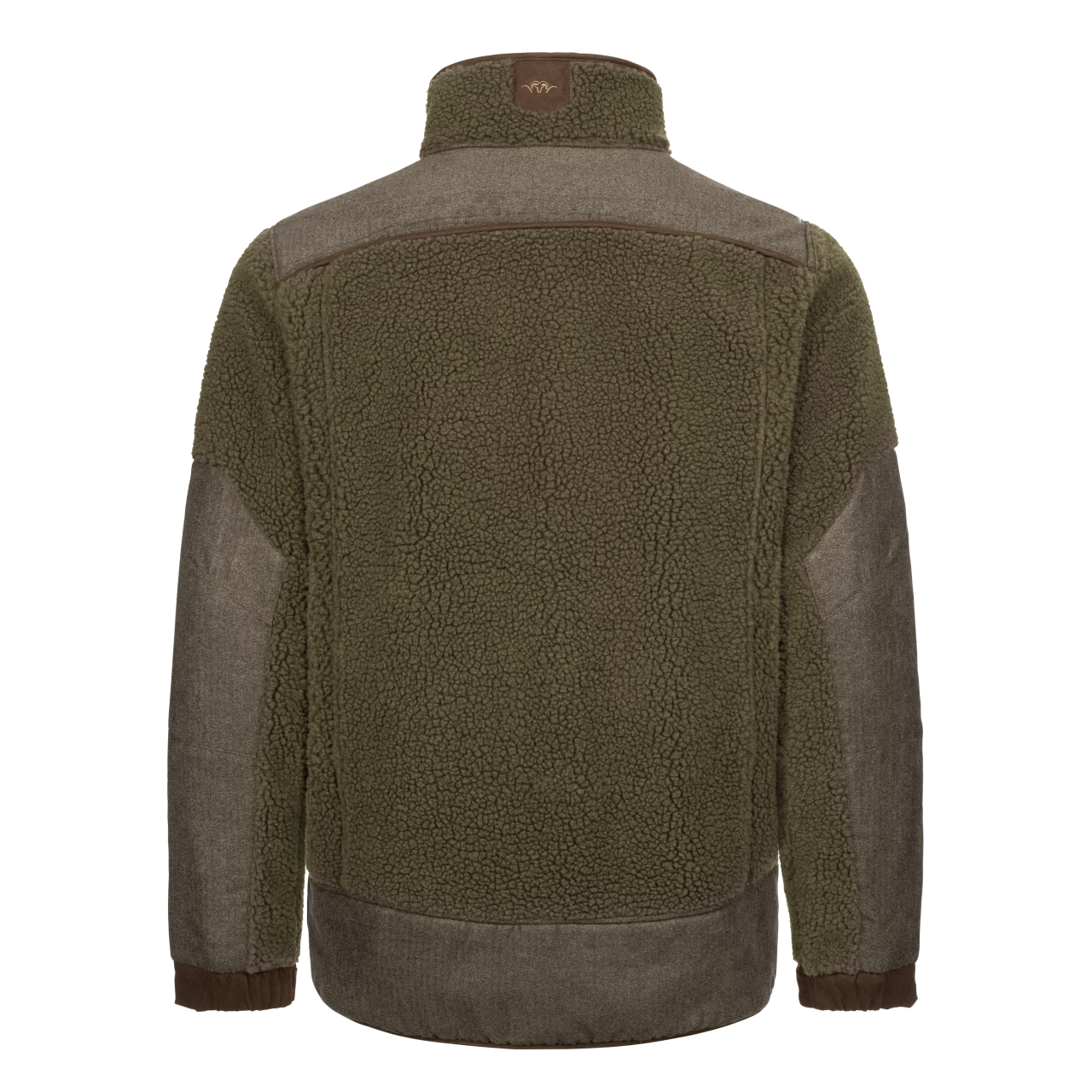 Blaser Herren Sherpa Fleece Jacke dunkel oliv