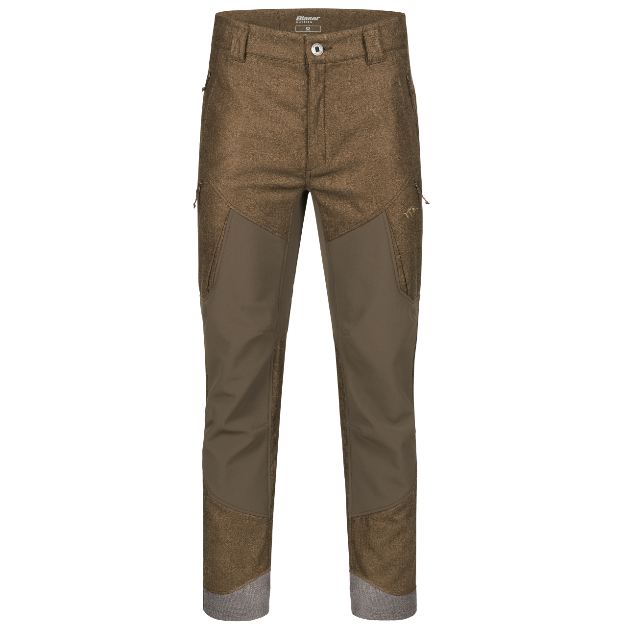 Blaser Herren VINTAGE Whizz Softshell Hose dunkelbraun / melange