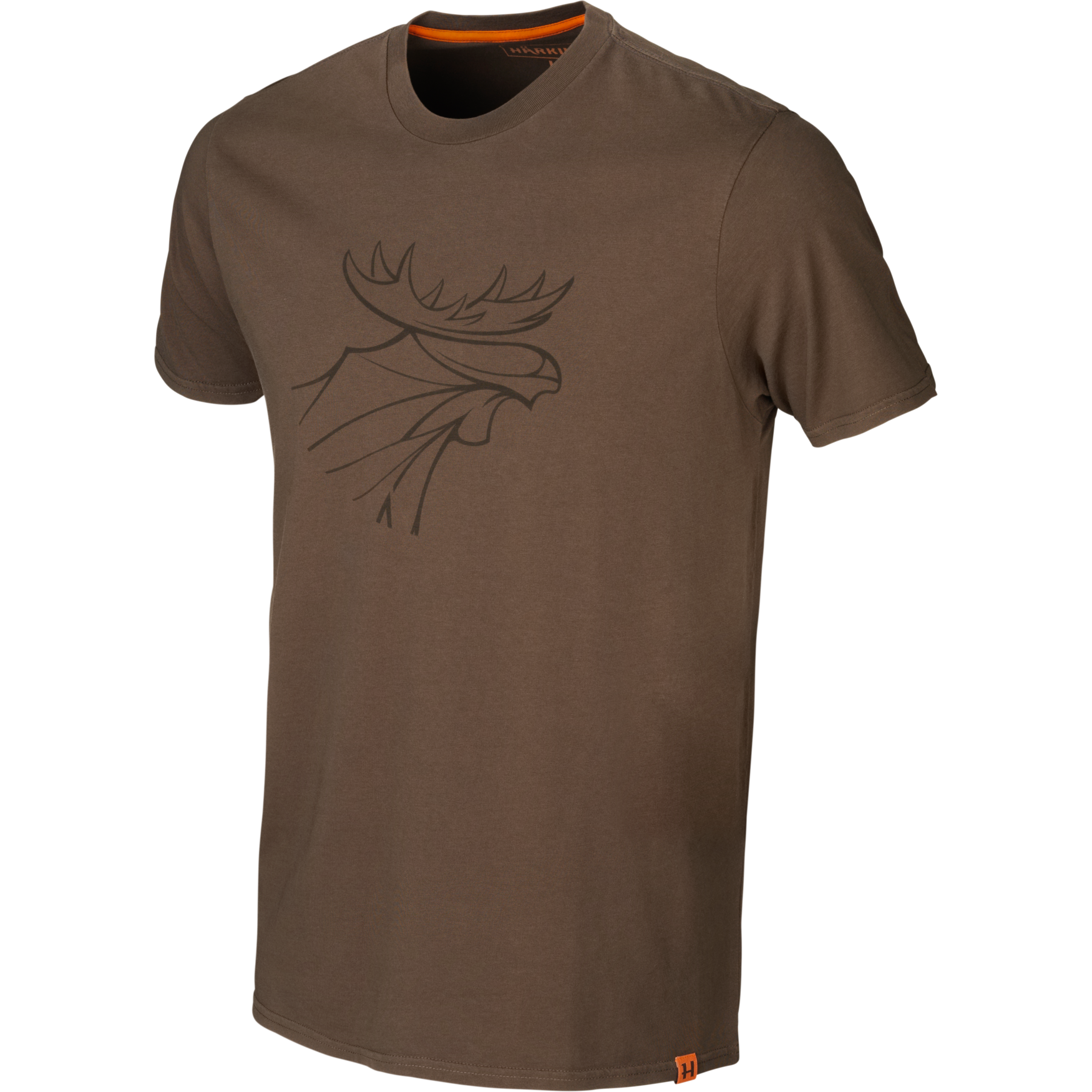 Härkila Graphic T-Shirt 2-Pack Willow Green/ Slate Brown