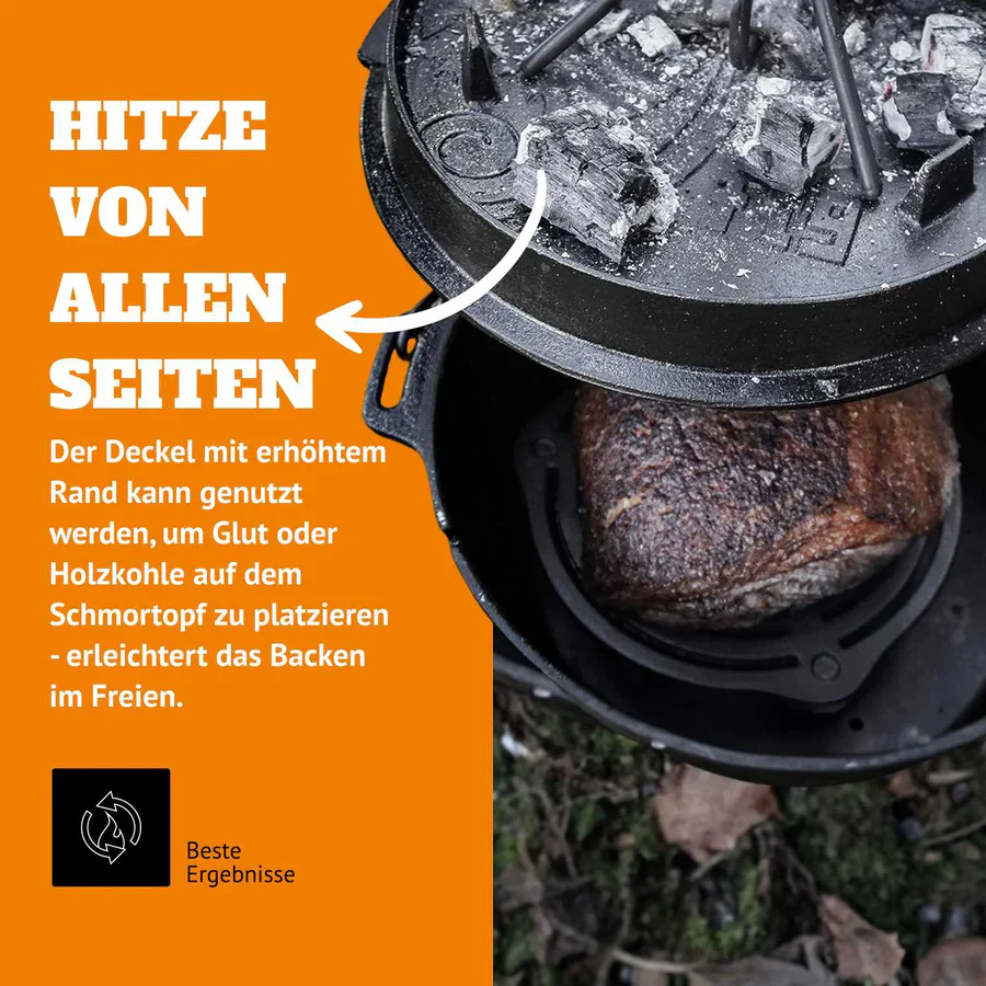 PETROMAX Feuertopf mit Füßen (Dutch Oven)