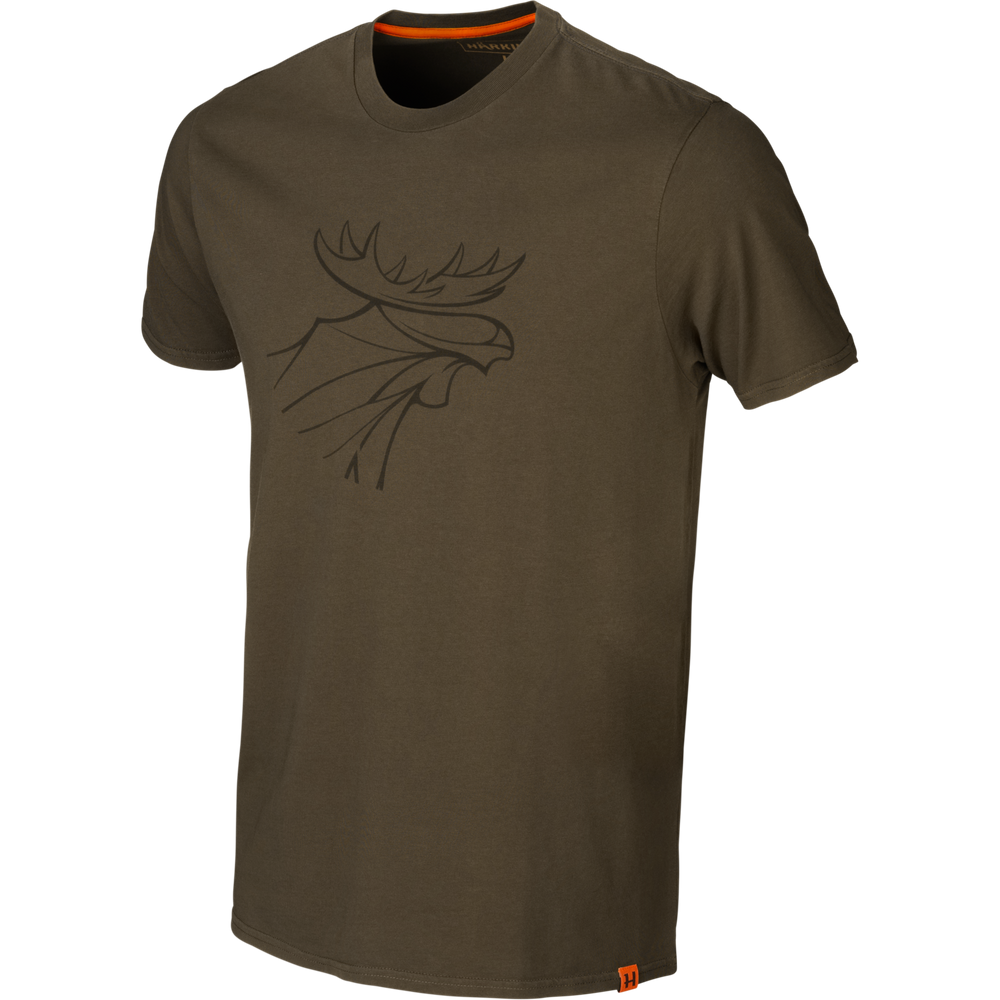 Härkila Graphic T-Shirt 2-Pack Willow Green/ Rustique Clay