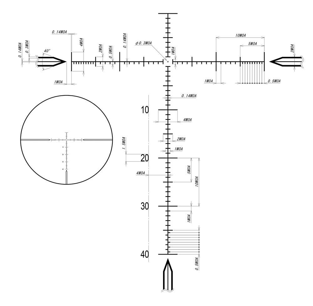  DDoptics Zielfernrohr DDMP V6 5-30x56 Long Range | MOA | tac-A 