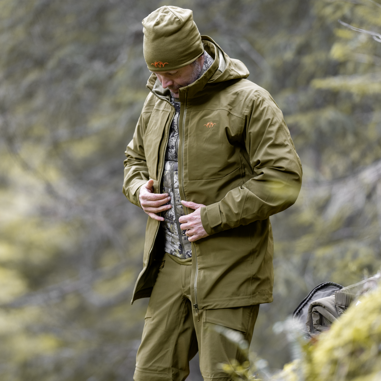 Blaser Herren Resist 3L Jacke dunkel olive