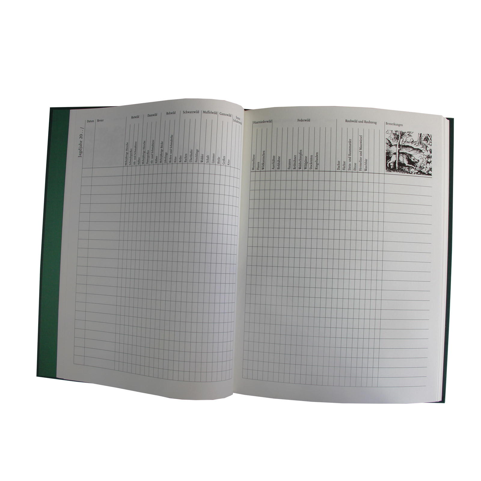 SCHUSS-/JAGDTAGEBUCH