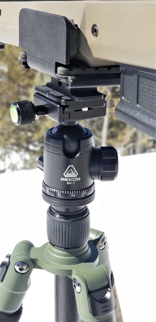 REKON CT-1 Zielstock  Carbon Kohlefaser Stativ BH1 Kugelkopf RTA1 Picatinny zu Arca-Schweizer Halterung PIG Sattelhalterung Tripod