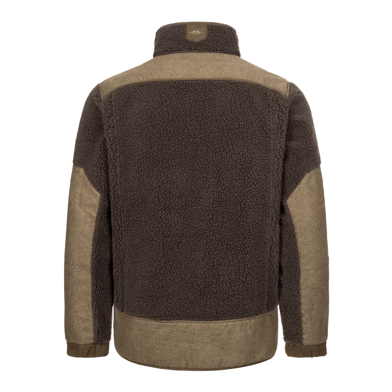 Blaser Herren Sherpa Fleece Jacke dunkelbraun