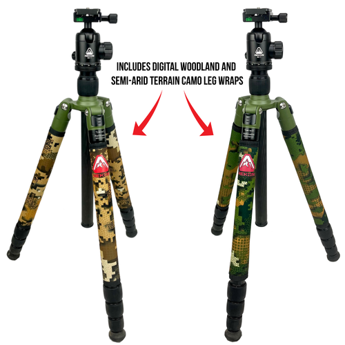 REKON CT-1 Zielstock Carbon Kohlefaser Stativ BH1 Kugelkopf RTA1 Picatinny zu Arca-Schweizer Halterung HOG Sattelhalterung Tripod