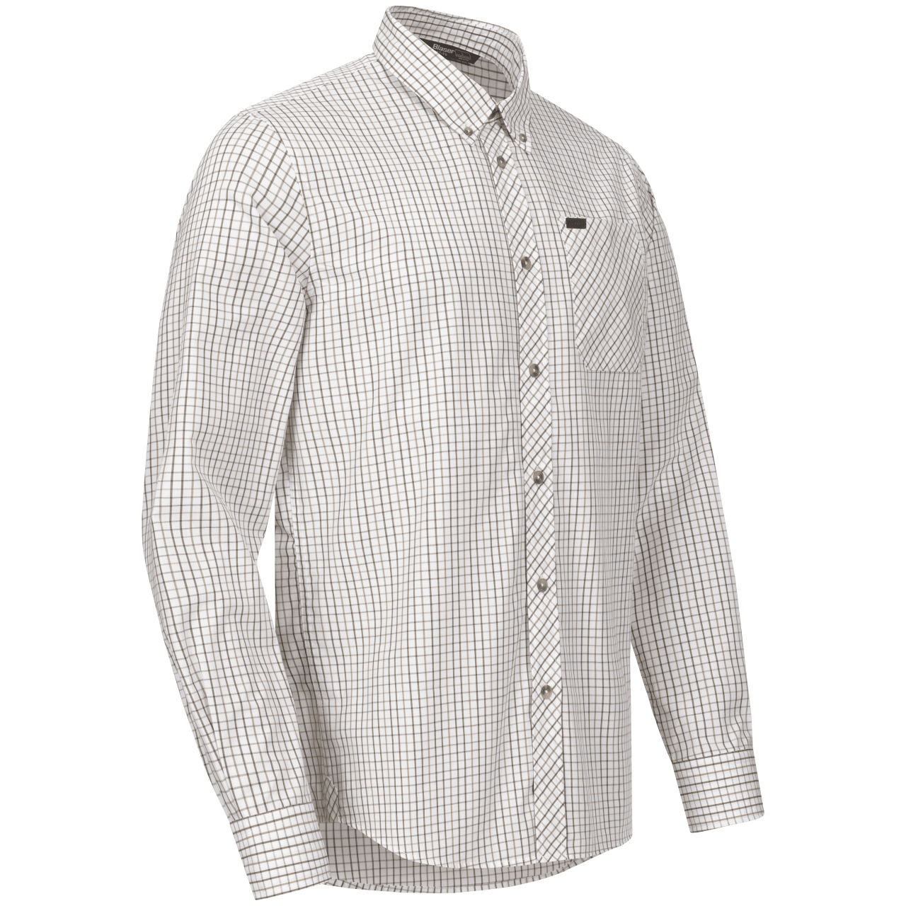 Blaser Herren Hemd Juno oliv/beige kariert