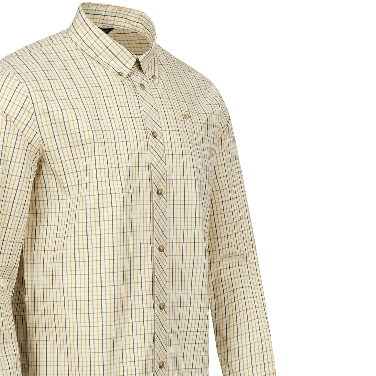 Blaser Herren Hemd Tristan 22 beige/gelb kariert