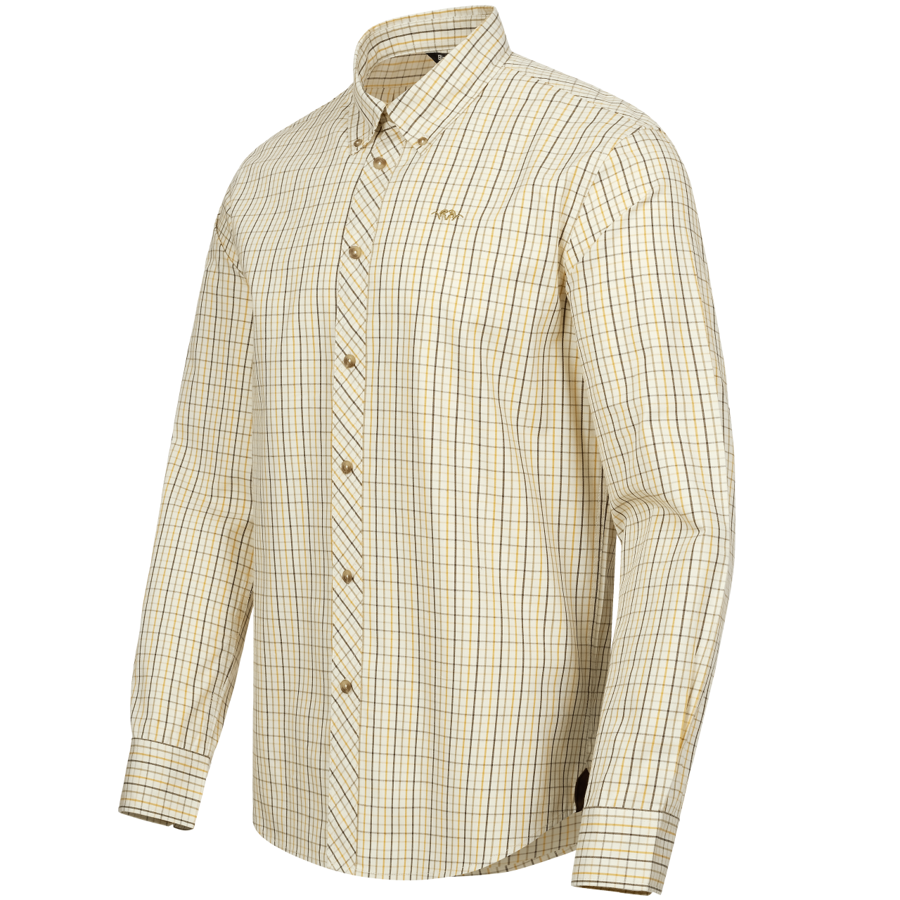 Blaser Herren Hemd Tristan 22 beige/gelb kariert