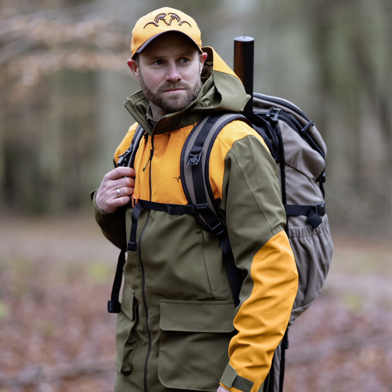 Blaser Herren Striker Jacke dunkel olive / blaze orange